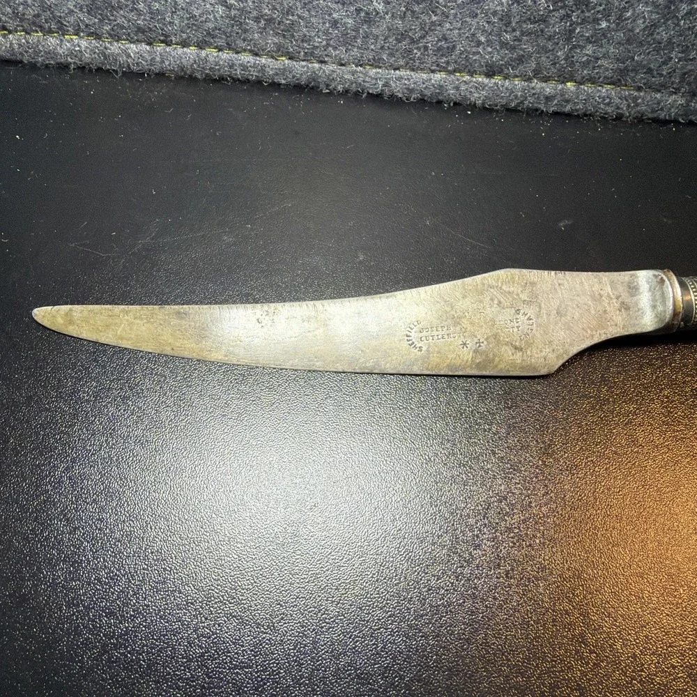 Antique Joseph Rodgers & Sons‎ Sheffield butcher Knife Majesty 19th C English